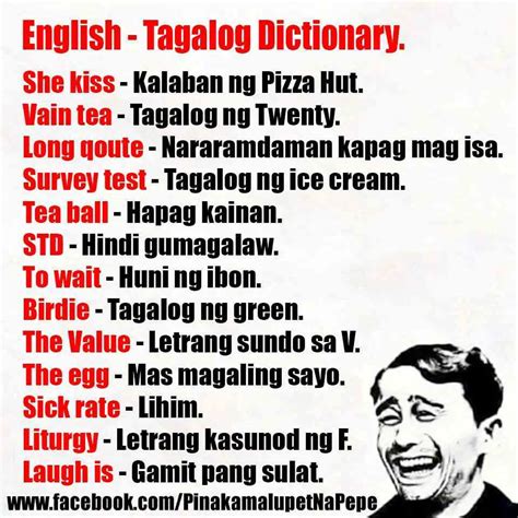 Funny Tagalog Quotes with English Translation.